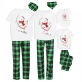 Christmas Matching Family Pajamas Christmas String Light Bear Green Pajamas Set