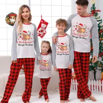 Christmas Matching Family Pajamas Dachshund Through the Snow White Pajamas Set