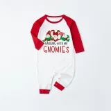 Christmas Matching Family Pajamas Sitting Gnimoes Gray Pajamas Set