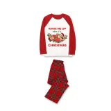 Christmas Matching Family Pajamas Wake Me Up When It's Christmas Gray Pajamas Set