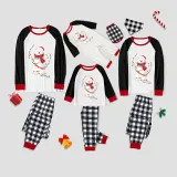 Christmas Matching Family Pajamas Christmas String Light Bear Red Pajamas Set