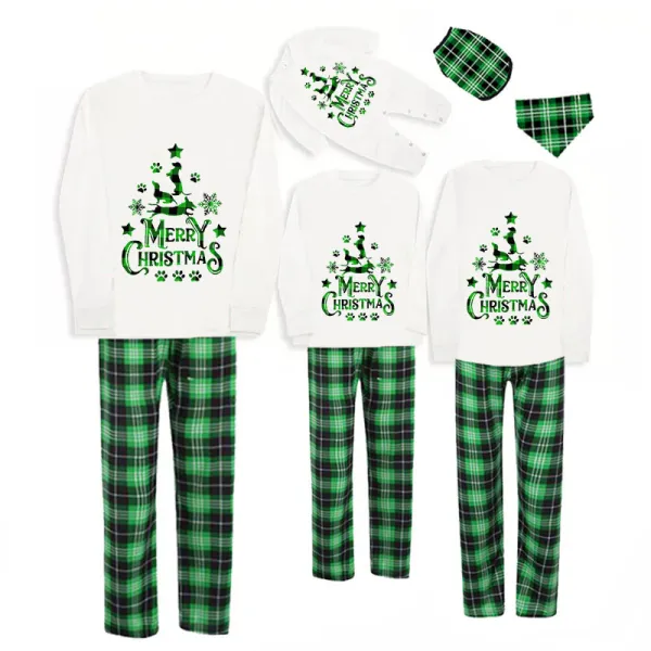 Christmas Matching Family Pajamas Merry Christmas Dachshund Green Pajamas Set