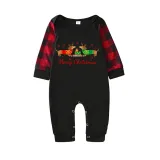 Christmas Matching Family Pajamas Merry Christmas Dachshund Heart Black Pajamas Set