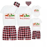 Christmas Matching Family Pajamas Merry Christmas Dachshund Heart Gray Short Pajamas Set