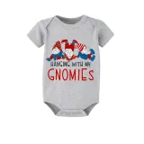 Christmas Matching Family Pajamas Sitting Gnimoes Blue Pajamas Set