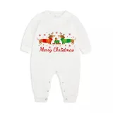 Christmas Matching Family Pajamas Merry Christmas Dachshund Heart Green Pajamas Set