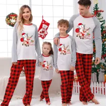 Christmas Matching Family Pajamas Merry Christmas Penguin Deer White Pajamas Set
