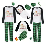 Christmas Matching Family Pajamas Dachshund Through the Snow Points Green Pajamas Set