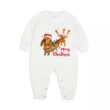 Christmas Matching Family Pajamas Merry Christmas Dachshund Green Pajamas Set