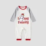 Christmas Matching Family Pajamas I Love My Family Penguin White Pajamas Set