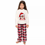 Christmas Matching Family Pajamas Hat Penguins Merry Christmas White Pajamas Set