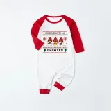Christmas Matching Family Pajamas Seamless Hanging Gnomies Gray Pajamas Set