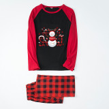 Christmas Matching Family Pajamas Let It Snowman Red Pajamas Set