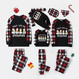 Christmas Matching Family Pajamas Chillin' with My Snowmies Red Pajamas Set