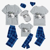 Christmas Matching Family Pajamas Let It Snow Blue Pajamas Set