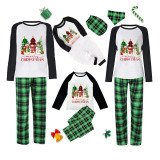 Christmas Matching Family Pajamas Snowman with Christmas Tree Green Pajamas Set