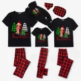 Christmas Matching Family Pajamas Merry Christmas Dachshund Tree Black Pajamas Set