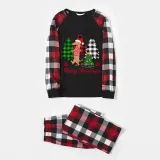 Christmas Matching Family Pajamas Merry Christmas Dachshund Tree Red Pajamas Set