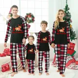 Christmas Matching Family Pajamas I Love My Family Dachshund Red Pajamas Set