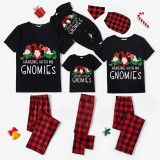 Christmas Matching Family Pajamas Sitting Gnimoes Black Pajamas Set
