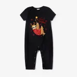 Christmas Matching Family Pajamas Merry Christmas Sloth Black Pajamas Set