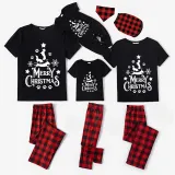 Christmas Matching Family Pajamas Merry Christmas Dachshund Black Pajamas Set