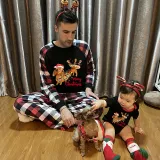 Christmas Matching Family Pajamas Merry Christmas Dachshund Red Pajamas Set
