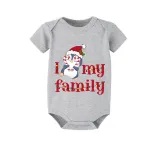 Christmas Matching Family Pajamas I Love My Family Penguin Blue Pajamas Set