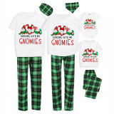 Christmas Matching Family Pajamas Sitting Gnimoes Green Pajamas Set