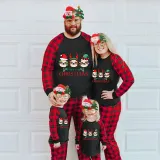 Christmas Matching Family Pajamas Merry Christmas Sloth Black Pajamas Set