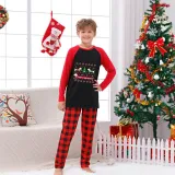 Christmas Matching Family Pajamas Merry Christmas Dachshund Print Red Pajamas Set