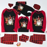 Christmas Matching Family Pajamas Crutches Gnomie with Deer White Short Pajamas Set