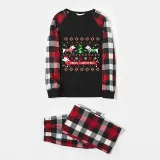 Christmas Matching Family Pajamas Merry Christmas Dachshund Print Red Pajamas Set