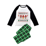 Christmas Matching Family Pajamas Seamless Hanging Gnomies Green Pajamas Set