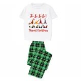 Christmas Matching Family Pajamas LA LA LA LA Gnomies Merry Christmas Green Pajamas Set