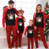 Christmas Matching Family Pajamas Crutches Gnomie with Deer White Short Pajamas Set