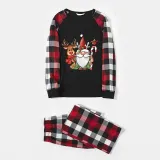 Christmas Matching Family Pajamas Crutches Gnomie with Deer White Short Pajamas Set