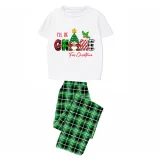Christmas Matching Family Pajamas I'll Be with Gnome For Christmas Green Pajamas Set