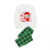 Christmas Matching Family Pajamas Let It Snow Sloth Green Pajamas Set