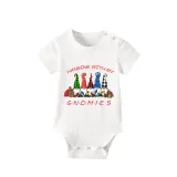 Christmas Matching Family Pajamas Hanging with My Friends Gnomies Green Pajamas Set