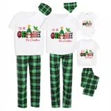 Christmas Matching Family Pajamas I'll Be with Gnome For Christmas Green Pajamas Set