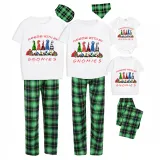 Christmas Matching Family Pajamas Hanging with My Friends Gnomies Green Pajamas Set