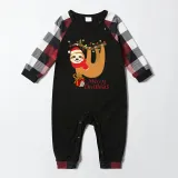 Christmas Matching Family Pajamas Sloth Christmas Gift Red Pajamas Set