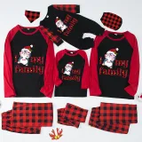 Christmas Matching Family Pajamas I Love My Family Penguin Red Pajamas Set