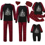 Christmas Matching Family Pajamas Merry Christmas Dachshund Black Pajamas Set