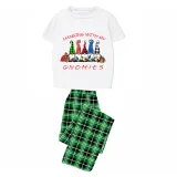 Christmas Matching Family Pajamas Hanging with My Friends Gnomies Green Pajamas Set