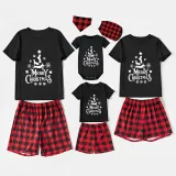 Christmas Matching Family Pajamas Merry Christmas Dachshund Black Pajamas Set