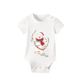 Christmas Matching Family Pajamas Christmas String Light Bear Green Pajamas Set