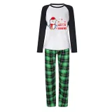 Christmas Matching Family Pajamas Let It Snow Penguin Green Pajamas Set