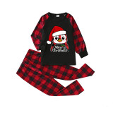 Christmas Matching Family Pajamas Hat Penguins Merry Christmas Black Pajamas Set